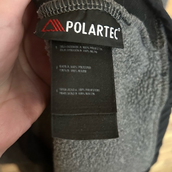 The North Face Jacket Boys Black Gray Fleece Polartec Full Zip Size Large - Picture 4 of 6